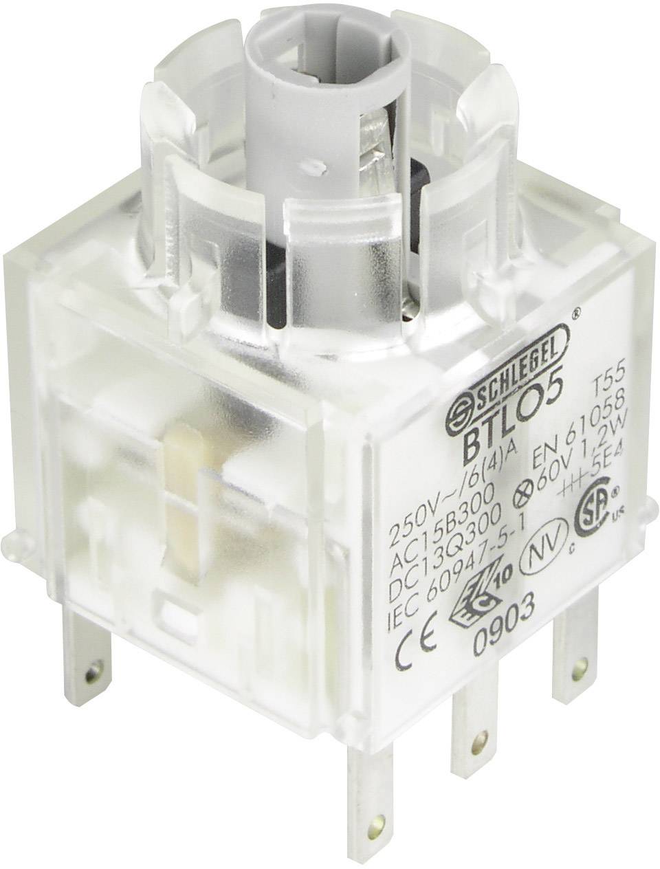 Контактний елемент BTLO5 включає патрон лампи 2 NC миттєвого контакту 250 В Schlegel BTLO5 1 шт.