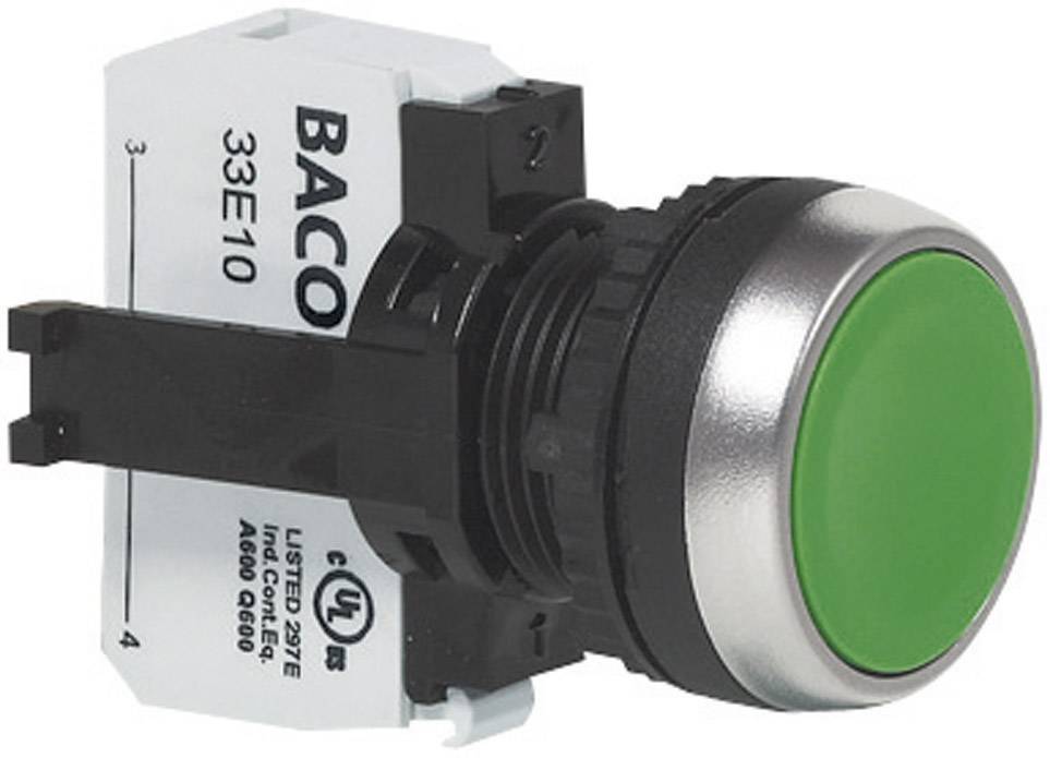Кнопкова кнопка BACO L21AA81B, 11 мм, 22,3 мм, IP66, макс. 600 В, 1 НЗ