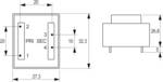 Transformatory do PCB, EI 30/15,5, VB 2 VA