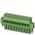 Zielony, wielobiegunowy złącze z 12 otworami stykowymi, typ złącza poziomy, przeznaczony do zastosowań elektronicznych.
