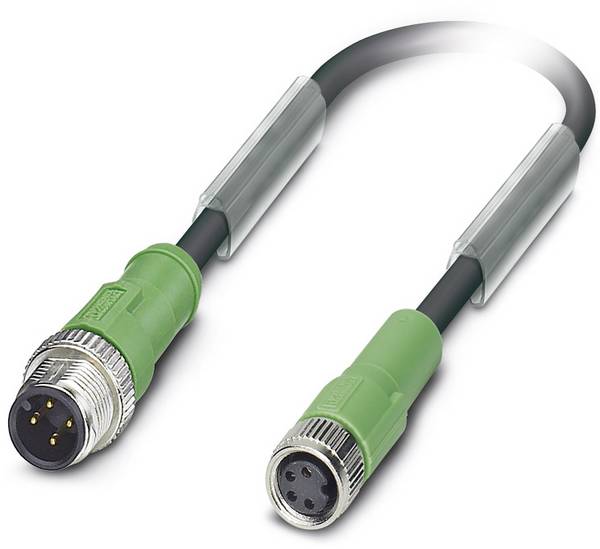 Kabel do czujników/elementów wykonawczych Phoenix Contact SAC-4P-M12MS/1,5-PUR/M 8FS 1693089, złącze żeńskie M8, proste, 1 szt.