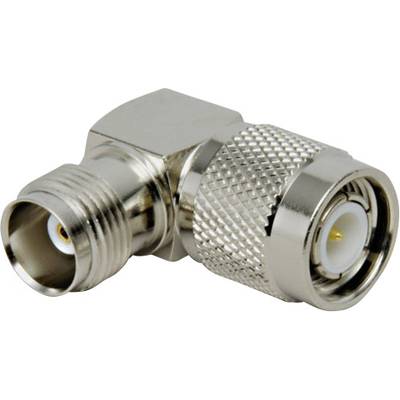 Metalowy adapter z prostokątnym złączem, który łączy dwa różne złącza.