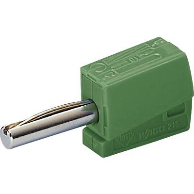 Zielony złączka WAGO z bocznym wkładem metalowym, odpowiednia do łączenia i zabezpieczania połączeń elektrycznych przewodów.