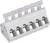 Wielobiegunowe złącze elektryczne w kolorze białym, odpowiednie do połączeń przewodów w systemach elektrycznych.
