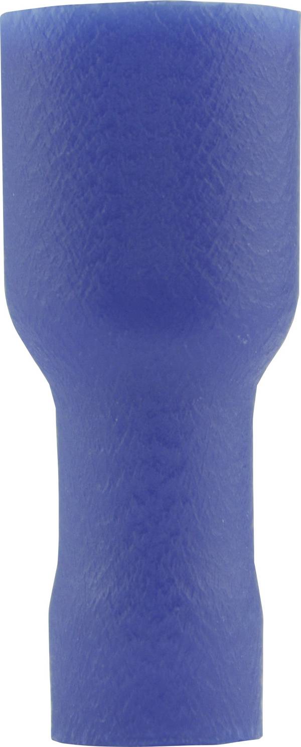 Konektor żeński, pełna izolacja PCW, 6.3x0.8 mm, 1.5-2.5 mm2, niebieski