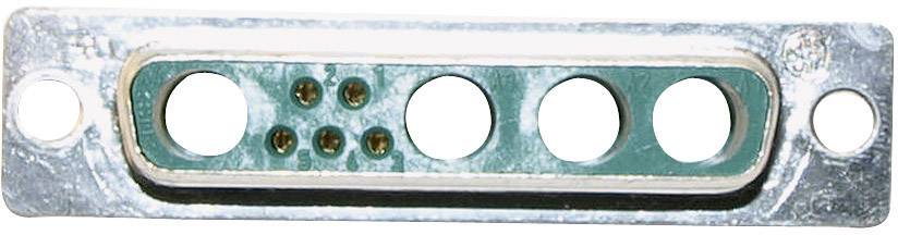 Разъем D-Sub, гибридный, с паяльной чашкой 180°, Conec 9W4, 1 шт.