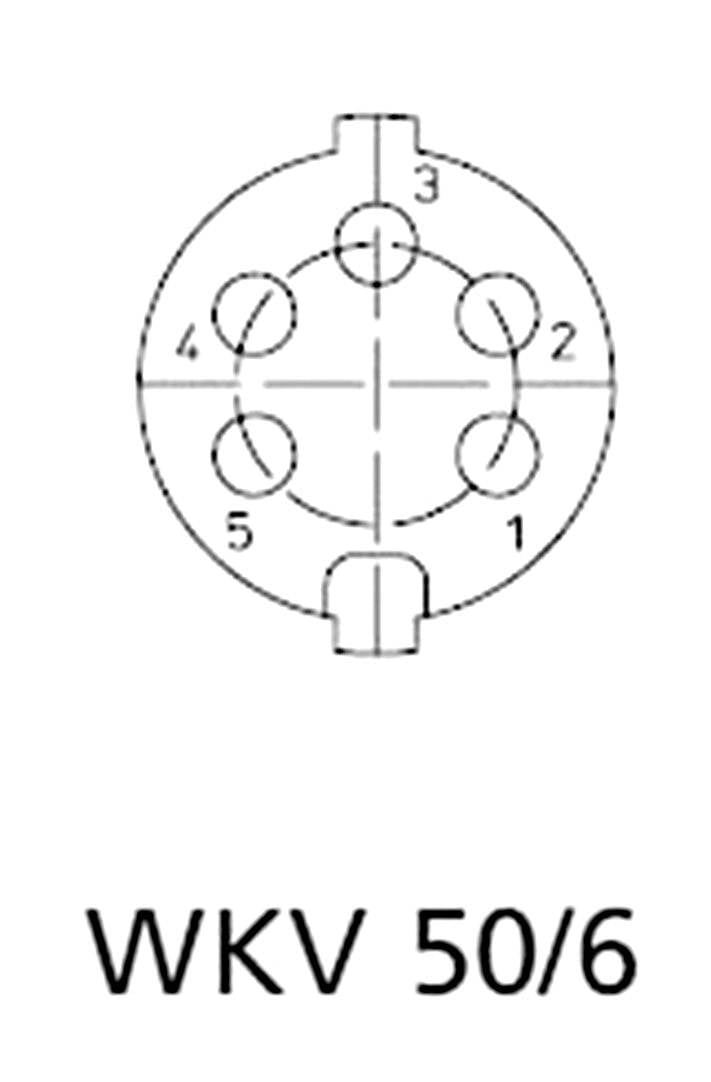 Круглий роз'єм DIN WKV 60 Кутовий роз'єм Lumberg WKV 60 