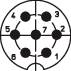 Lumberg 0322 07, 7-контактний круглий роз'єм DIN, тип 