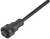 Czarny wtyk elektroniczny z długim przewodem, odpowiedni do zastosowań przemysłowych lub urządzeń technicznych.