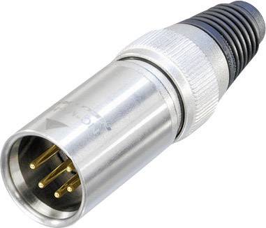 Роз'єм XLR чоловічий NC5MXHD Роз'єм Neutrik NC5MXHD чоловічий прямий Кількість контактів: 5 срібний 1 шт.