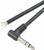 Kabel audio kątowe z jednym końcem otwartym i wtykiem jack 6,35 mm po drugiej stronie.