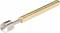 Metalowe narzędzie z cylindryczną, srebrną głowicą i złotym uchwytem, prawdopodobnie narzędzie specjalistyczne.