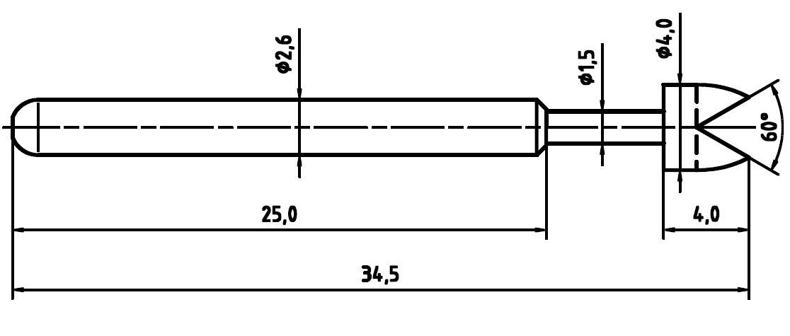 Sonda pomiarowa PTR 1040-G-1.5N-NI-4.0