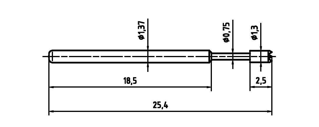 Sonda pomiarowa PTR 1015-C-0.7N-AU-1.3C
