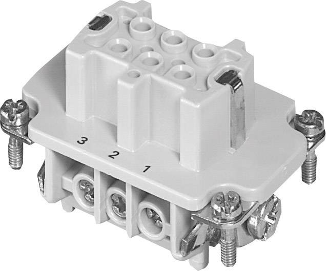 Вставка роз'єму Heavy|mate® C146, штекер C146 10B006 002 1-1 Amphenol Загальна кількість контактів 6 + PE 1 шт.