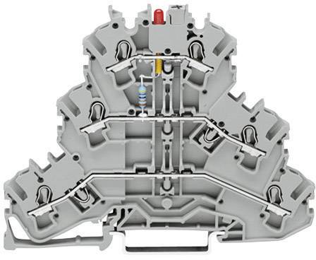 Трирівневий роз'єм WAGO 2002-3221/1000-434 зі світлодіодом