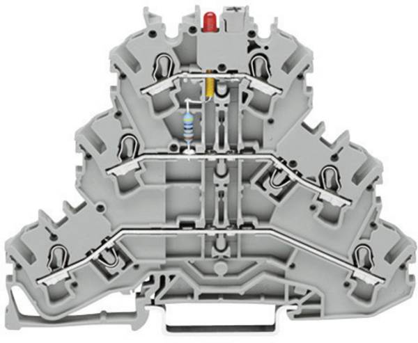 WAGO 2002-3221/1000-434 trzypiętrowa złączka z LED