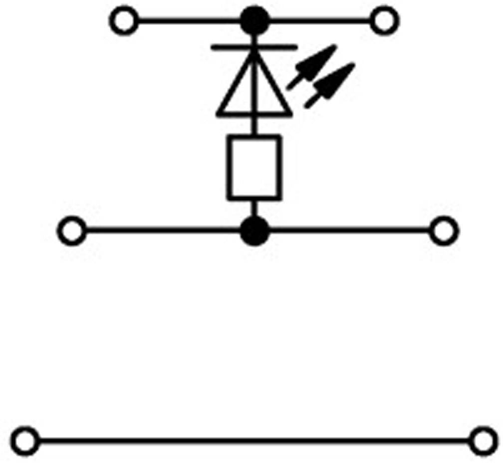 Трирівневий роз'єм WAGO 2002-3221/1000-434 зі світлодіодом