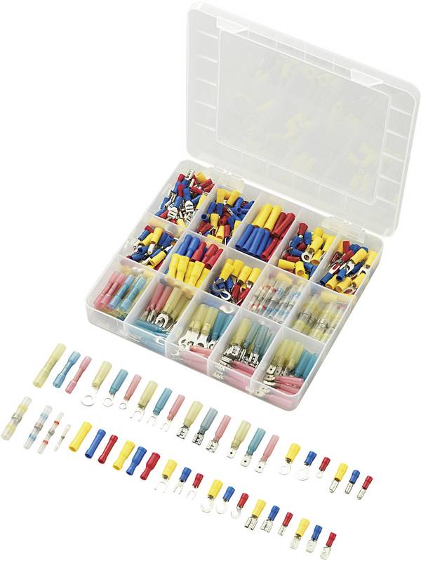 TRU COMPONENTS 739925 Zestaw złączy zaciskanych 93014c591, 0.50 mm² - 2.50 mm², 382 szt.
