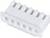 Biały złącze wtykowe z tworzywa sztucznego z wieloma gniazdami, odpowiednie do połączeń elektrycznych w urządzeniach lub obwodach.