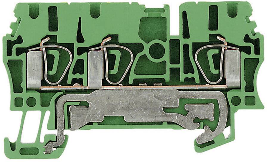 Струмопровідна захисна клема Weidmüller 1608650000-1 пружинна 1 шт.