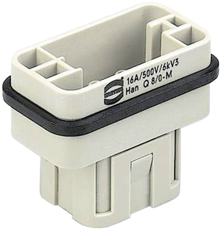 HARTING 09120083001 Вставка штифта Han Q 8/0-M, серия Han® Q, 8 + PE, 1 шт.