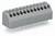 Szary złącze, specjalnie zaprojektowane do płytek drukowanych, oferujące wiele możliwości podłączenia połączeń elektrycznych.