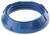 Niebieski pierścień z tworzywa sztucznego z prążkowaną strukturą wewnętrzną. Stosowany jako element uszczelniający lub zamykający w zastosowaniach technicznych.