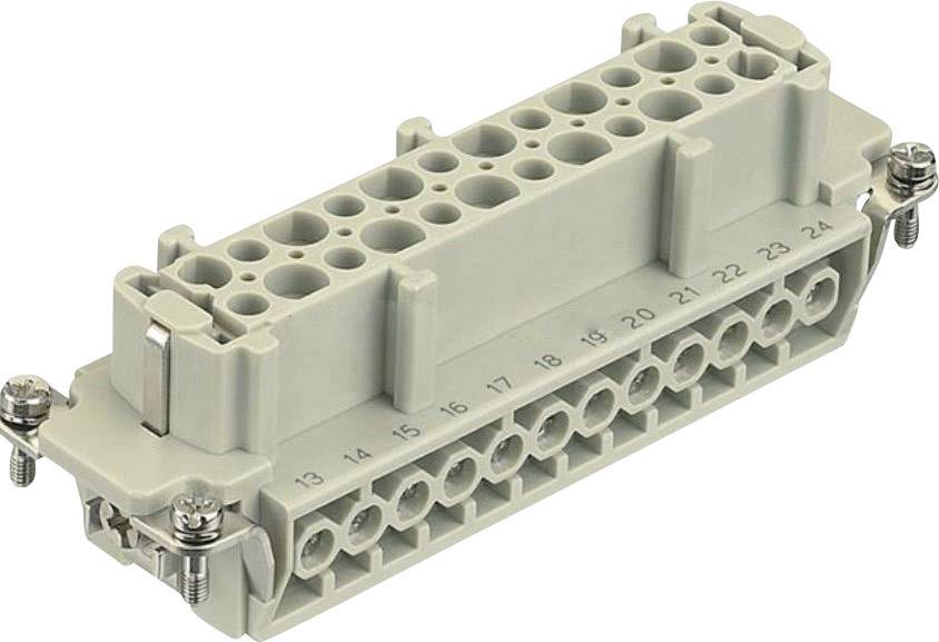 HARTING 09330242711 Вставка гнездового разъема Han® 24E-bu-s, серия Han® E, 24+PE, 1 шт.