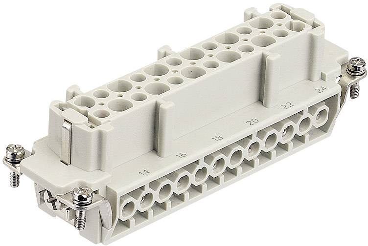 HARTING 09340102701 Винтовая вставка гнездового разъема Han® Hv E 10 + 2 + PE 1 шт.