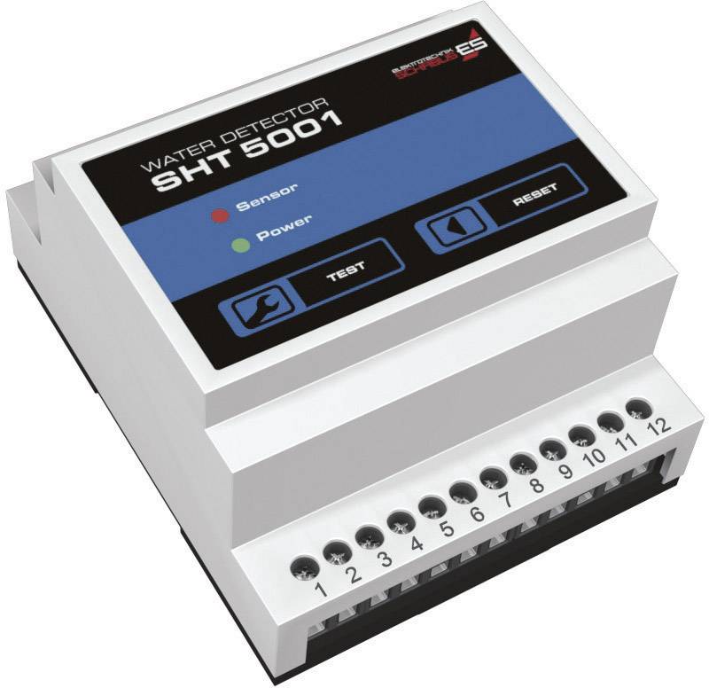 Czujnik wody do montażu na szynie, Schabus SHT 5001, 230 V/50 Hz, 90 dB/10 cm
