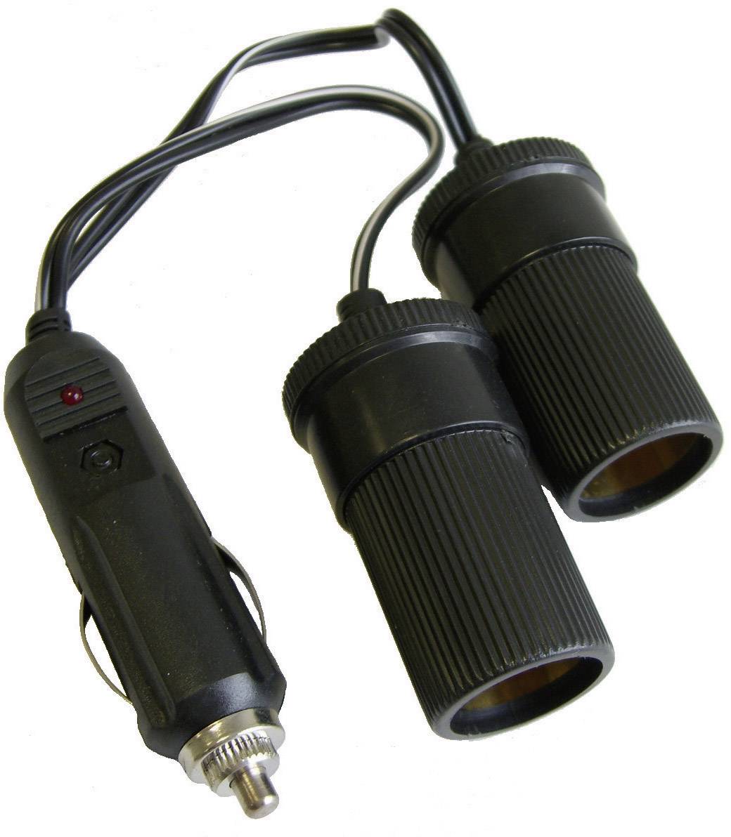 Подвійний розподільник HP Autozubehör 28106 Макс. струмове навантаження: 10 А, 12 В, 24 В