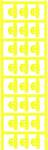 Oznacznik przewodu, MultiCard, 21 x 5.8 mm, poliamid 66, Kolor: żółty