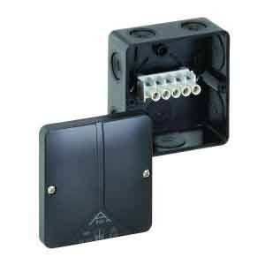 Puszka instalacyjna Spelsberg Abox-i 040-4²/sw, IP65, (D x S x W) 93 x 93 x 55 mm, czarny, 1 szt.-1