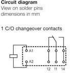 Weidmüller 8870300000-10 Przekaźnik THT RCI374T30, monostabilny, 1 cewka, 400 V/AC, 16 A, 10 szt.-1