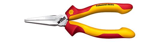 Плоскогубці Wiha 26732 VDE з прямими плоскими губками, інструментальна сталь, 160 мм
