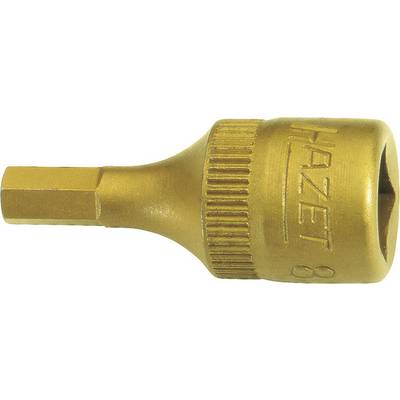 Nasadka klucza, rozmiar: 6,3 mm (1/4 cala), z oznaczeniami wymiarów. Forma sześciokątna przedstawiona po lewej stronie. Nazwa producenta widoczna.