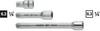 Hazet 867/868 867-1 Przedłużka do kluczy nasadowych Końcówka wkrętaka 1/4" (6,3 mm) 25 mm 1 szt.