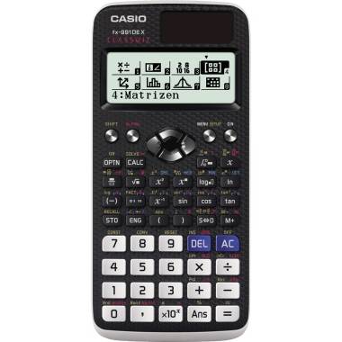 Casio fx-991DE X CLASSWIZ Kalkulator techniczny, naukowy czarny Wyświetlacz: 12 energią słoneczną, bateryjne (S x W x G)-2