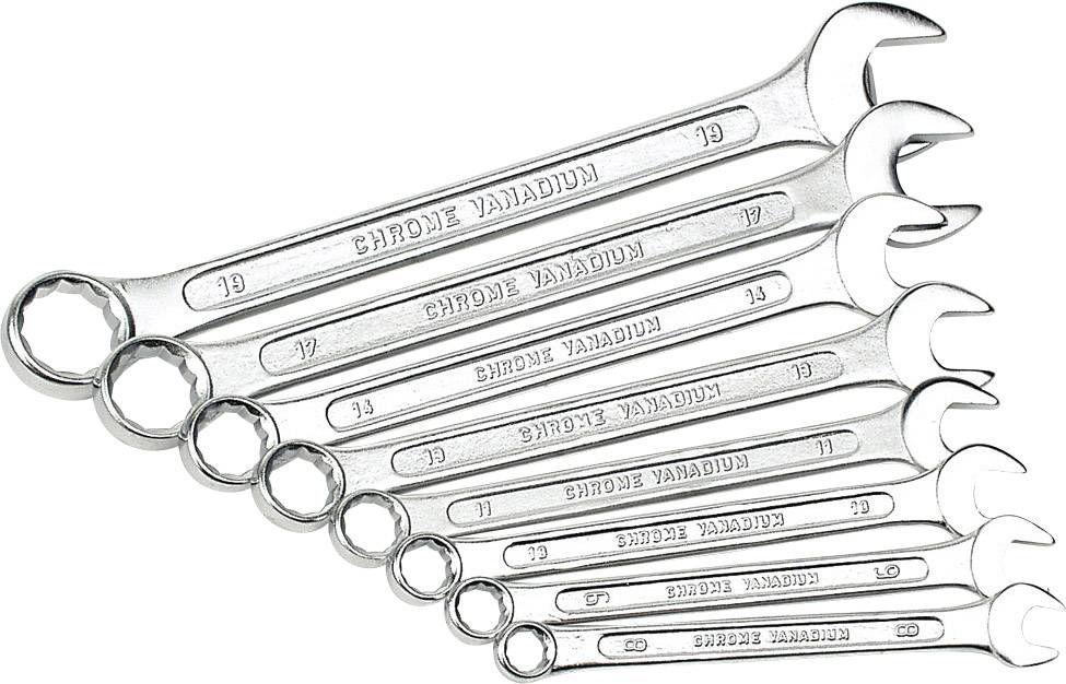 Brüder Mannesmann M 130-08DIN Набір ключів комбінованих 8 шт. 8 - 19 мм