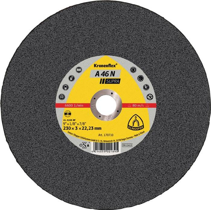 Tarcza tnąca wygięta Klingspor A 46 N Supra 170707 115 mm 25 szt.-0