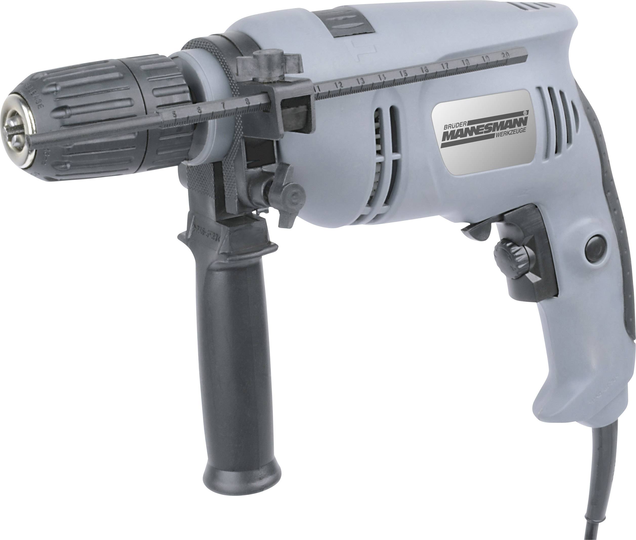 Дриль ударна Brüder Mannesmann M12507, 650 Вт, 230 В, швидкознімна, 2,3 кг