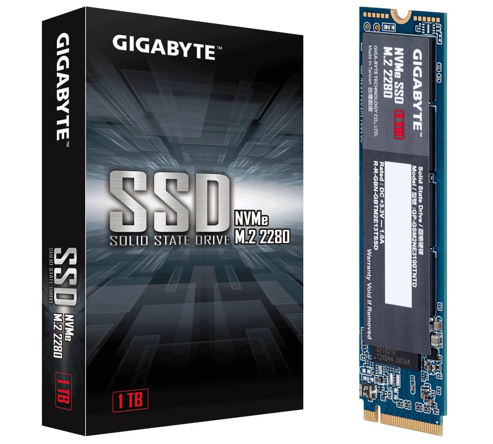Dysk wewnętrzny SSD NVMe/PCIe M.2 1 TB Gigabyte M.2 NVMe PCIe 3.0 x4 Produkt nowy-1