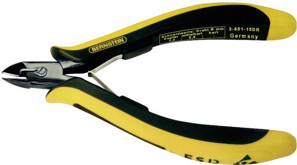 BERNSTEIN Tools for Electronics EUROline-Conductive 3-651-15 DR ESD Szczypce boczne z fasetą 120 mm
