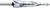Srebrny wielostopniowy wiertło stopniowe z wieloma ostrzami i różnymi odcinkami, służący do wykonywania otworów o różnych rozmiarach.