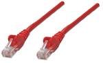 Kabel krosowy Intellinet Cat5e, nieekranowany, U / UTP, wtyk RJ-45 / wtyk RJ-45, 0,5 m, czerwony