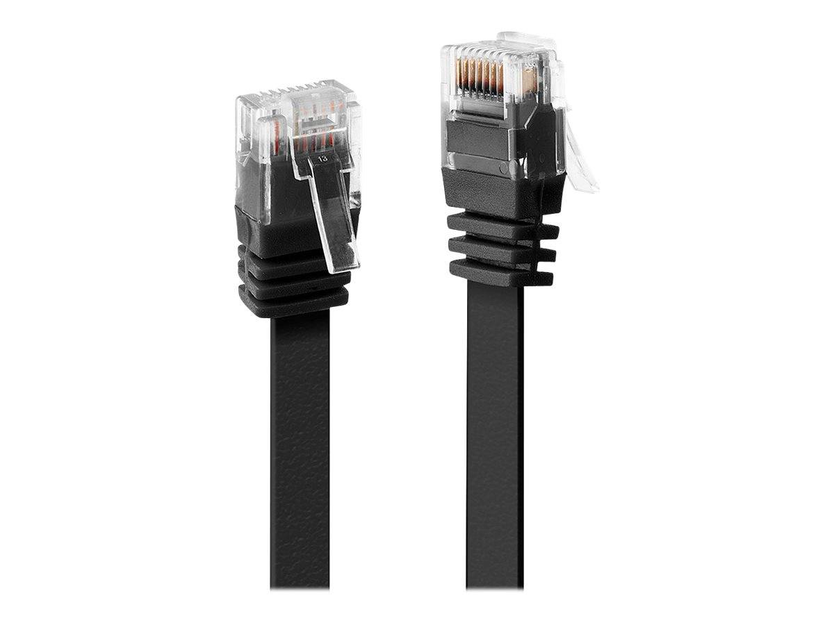 kabel LAN LINDY 47520, 1 szt., RJ45, CAT 6, U/UTP, 0.30 m, czarny-1