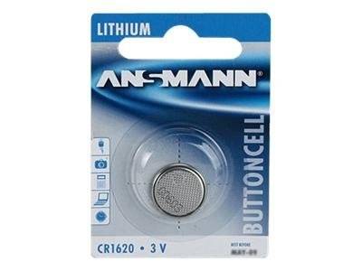 Таблеточный элемент CR 1620 Ansmann ANSMANN - Батарея CR1620 - Li 3 В 1 шт. 70 мАч литиевый