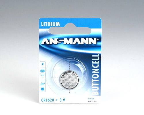 Таблеточный элемент CR 1620 Ansmann ANSMANN - Батарея CR1620 - Li 3 В 1 шт. 70 мАч литиевый