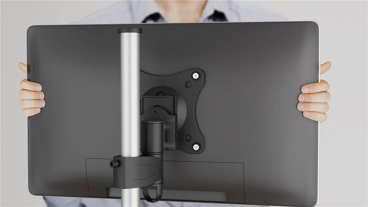 Goobay Uchwyt do monitora, stołowy Goobay 63497 Monitor Arm Tischhalterung VESA Monitorhalter Monitorarm Halterung 1 Wyś-3